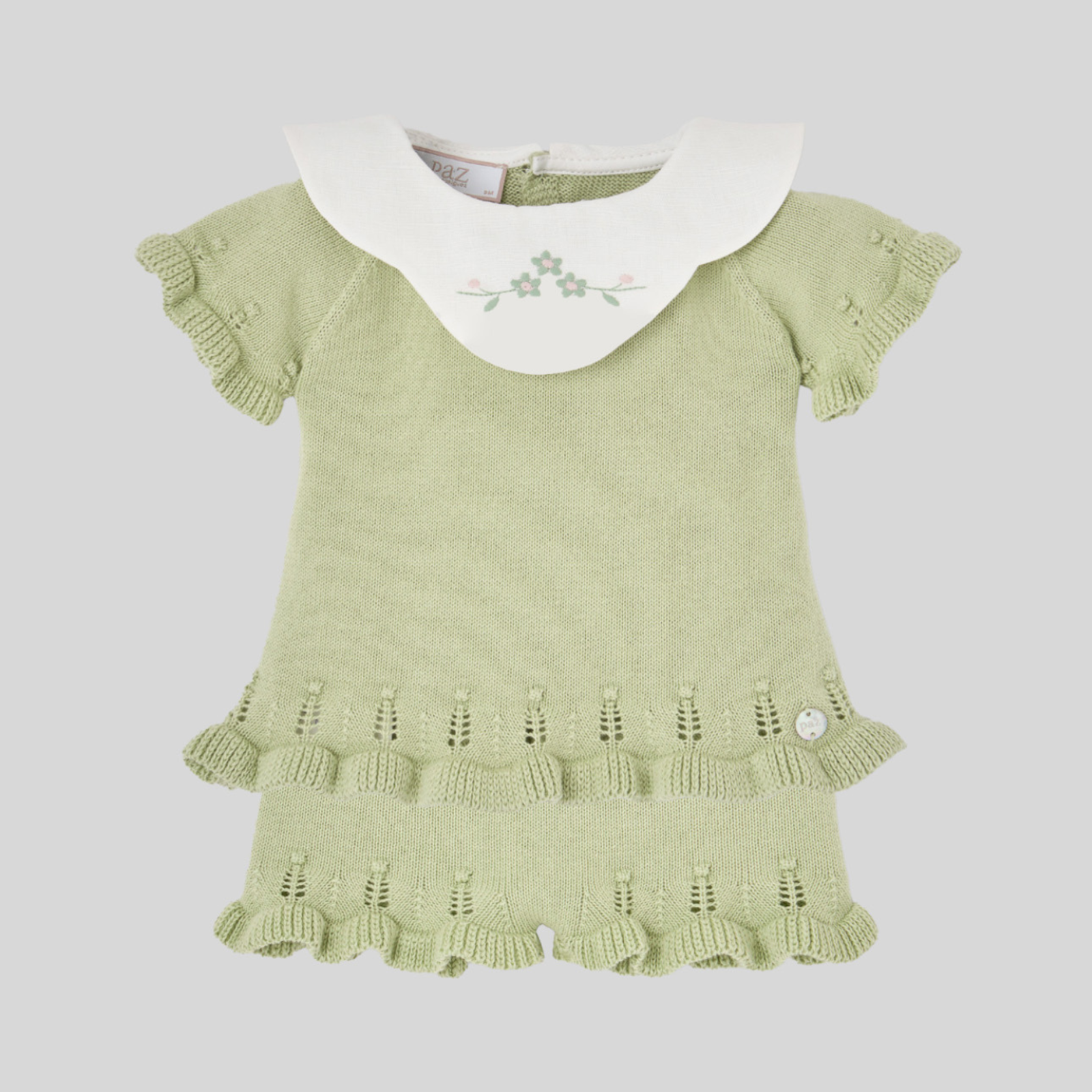 Conjunto camisola e calção malha verde da Paz Rodriguez "Frescura"