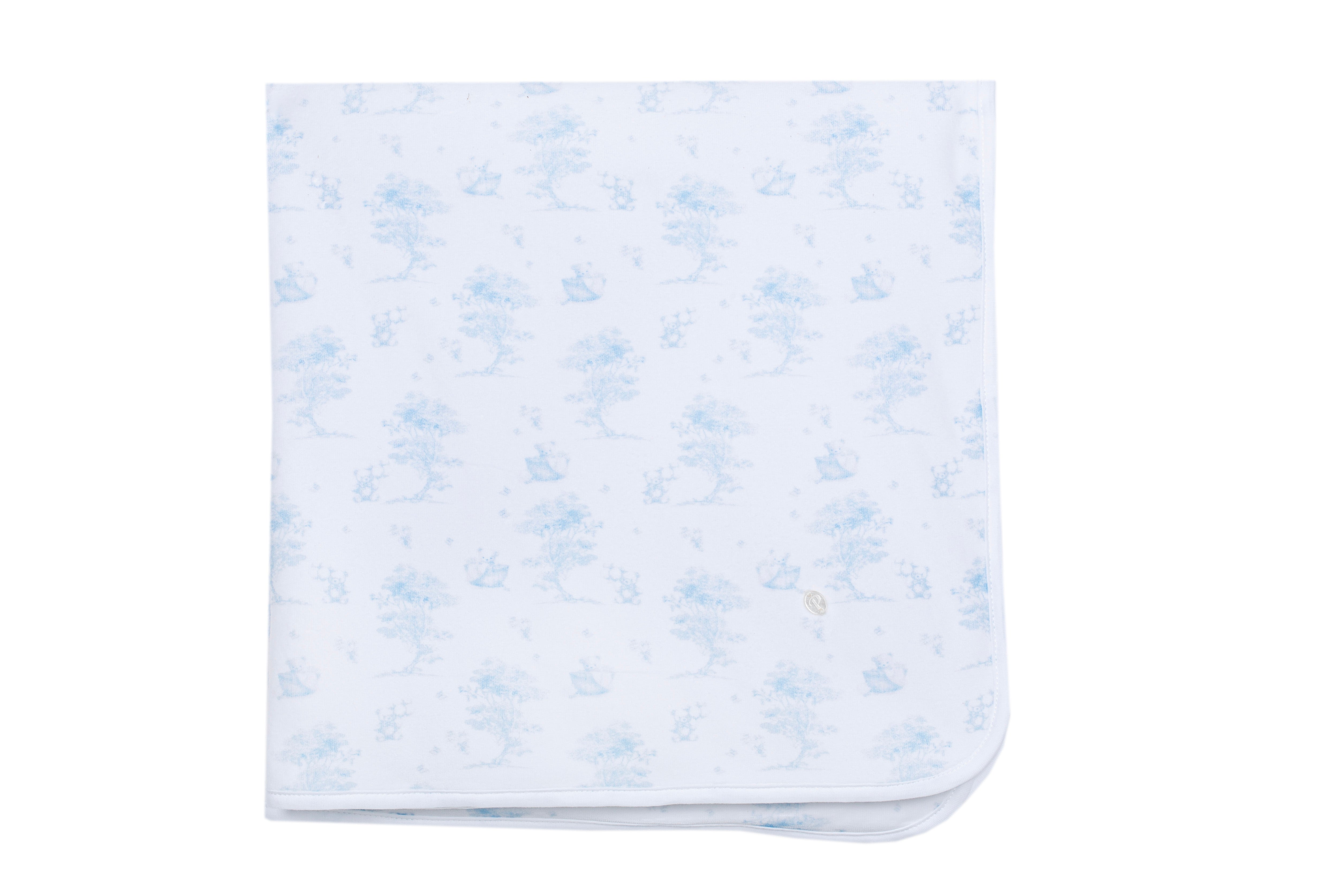 Manta azul-claro em laminado de jersey da Patachou "Blue"