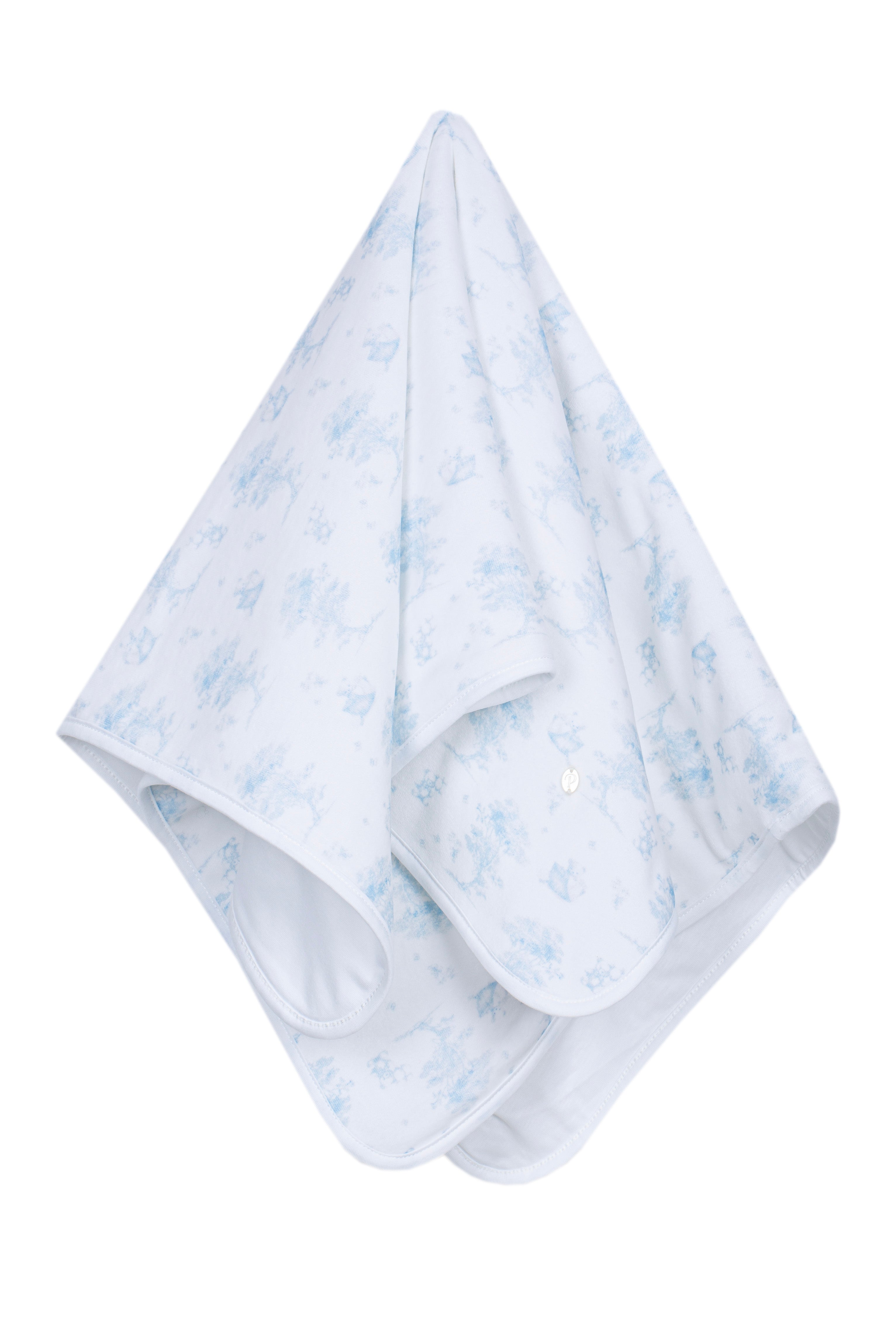 Manta azul-claro em laminado de jersey da Patachou "Blue"