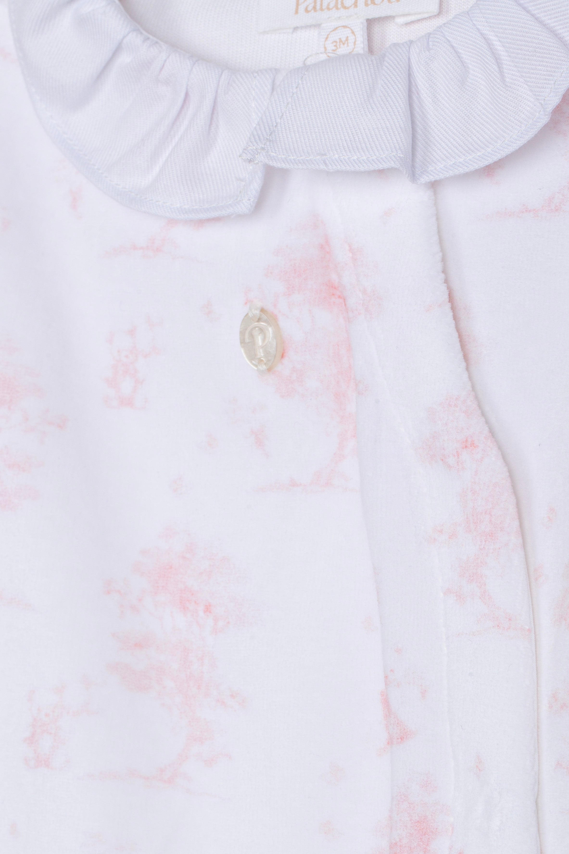 Babygrow para menina em estampado rosa da Patachou "Sweet pink"