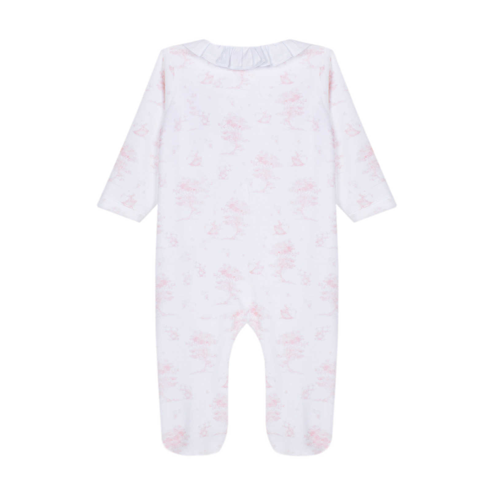 Babygrow para menina em estampado rosa da Patachou "Sweet pink"