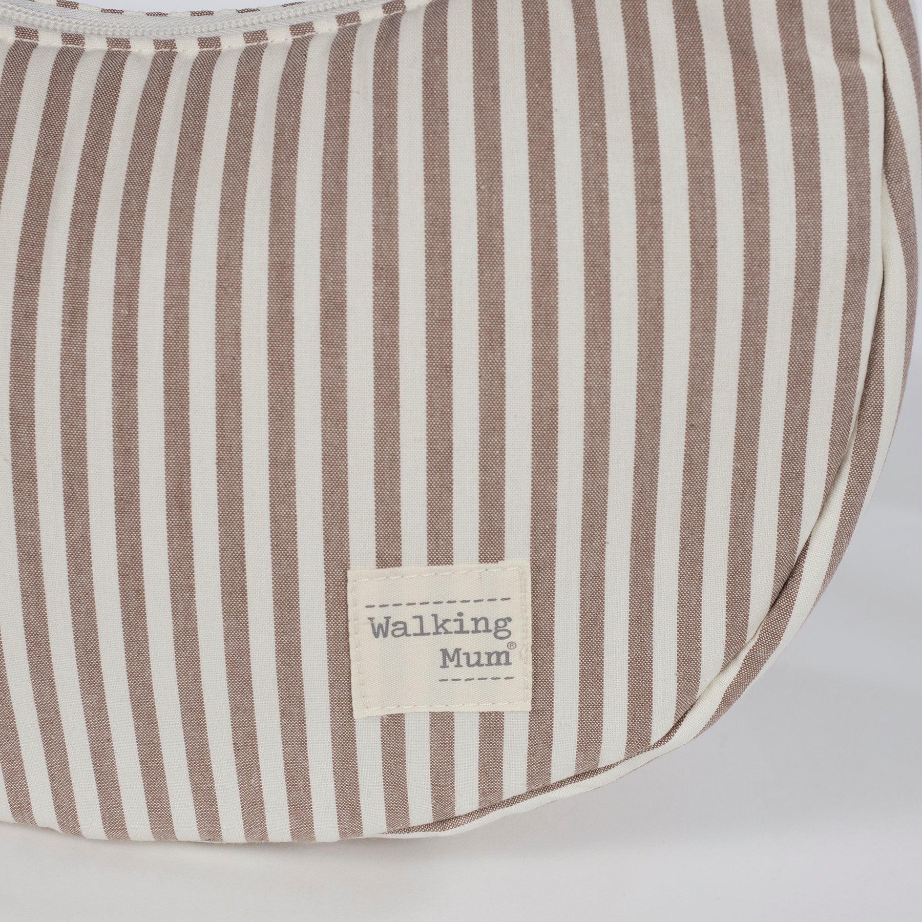 Bolsa de passeio Gôndola da Walking Mum "Praliné Strips Moka"