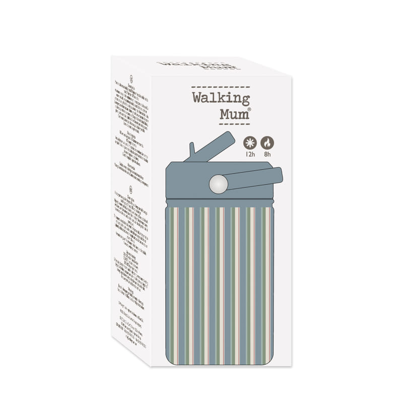 Garrafa térmica 350ML da Walking Mum “Summer Strips"