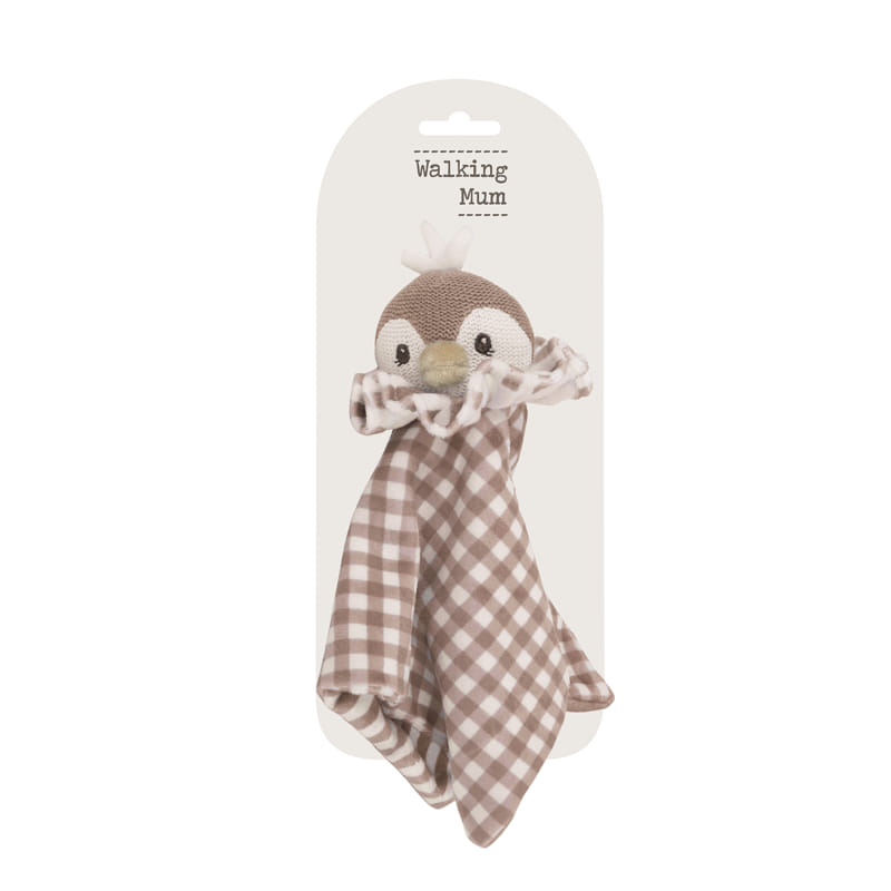 Peluche doudou Pinguim da Walking Mum "Praliné Moka"