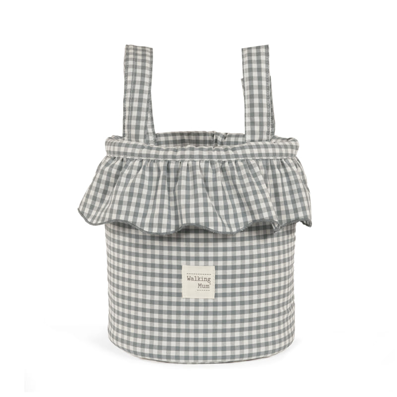 Bolsa de passeio Bucket da Walking Mum "Praliné Vichy Matcha"