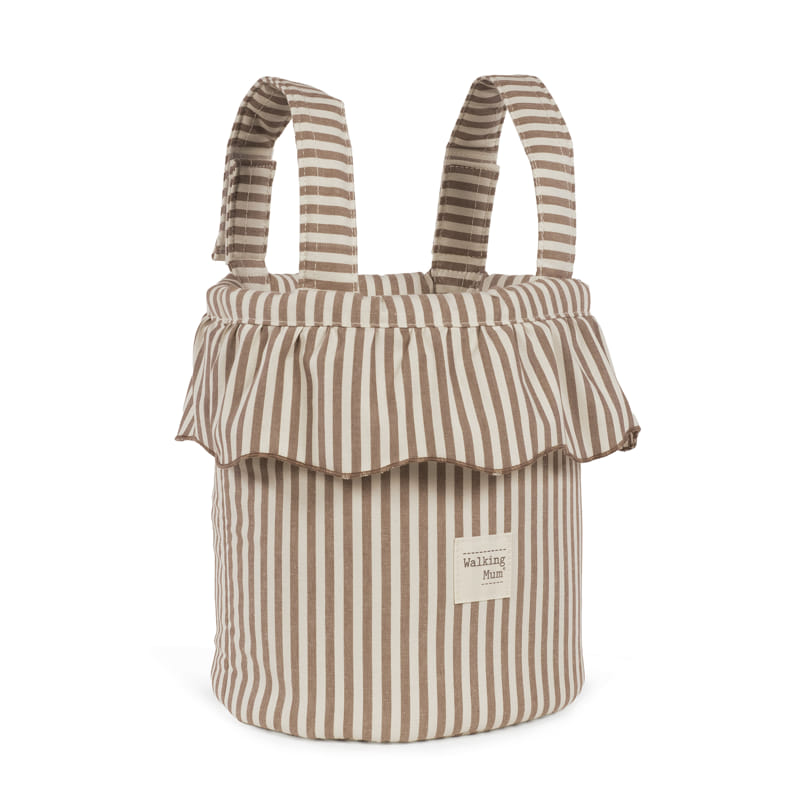 Bolsa de passeio Bucket da Walking Mum "Praliné Strips Moka"