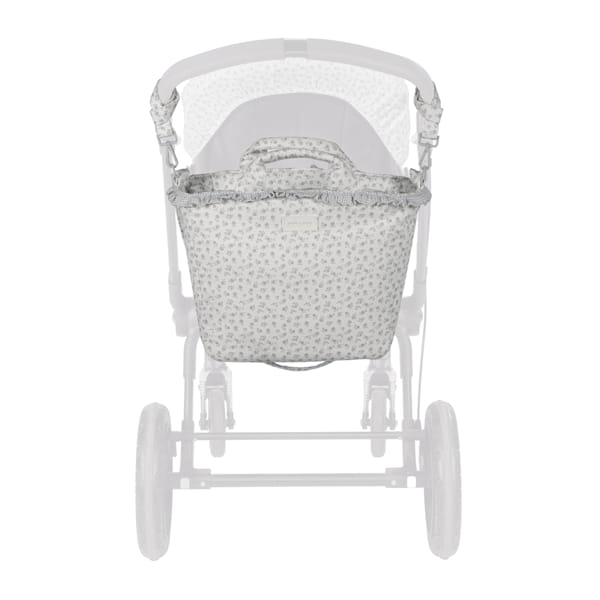 Bolsa de passeio da Pasito a Pasito "Little Bloom Flowers Grey"