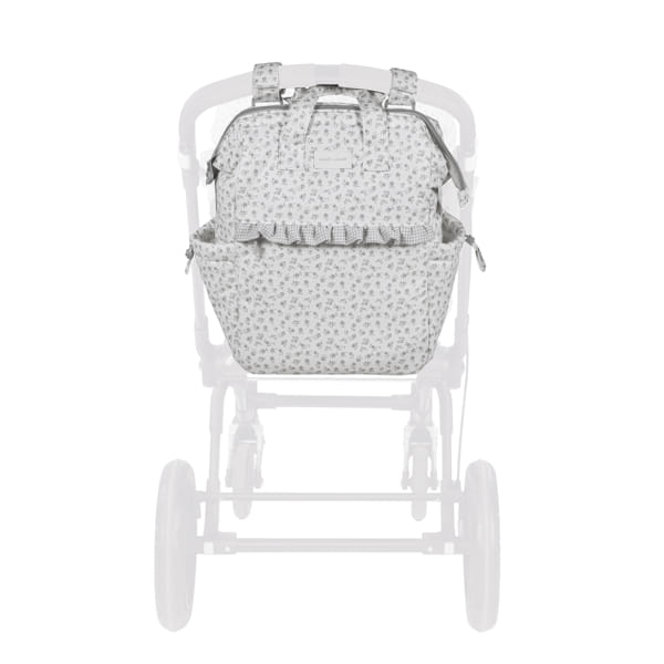 Mochila da Pasito a Pasito "Little Bloom Flowers Grey"
