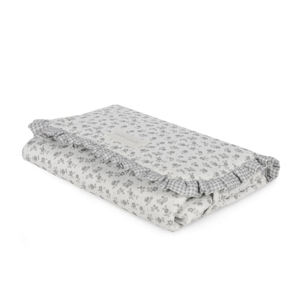 Muda Fralda da Pasito a Pasito "Little Bloom Flowers Grey"