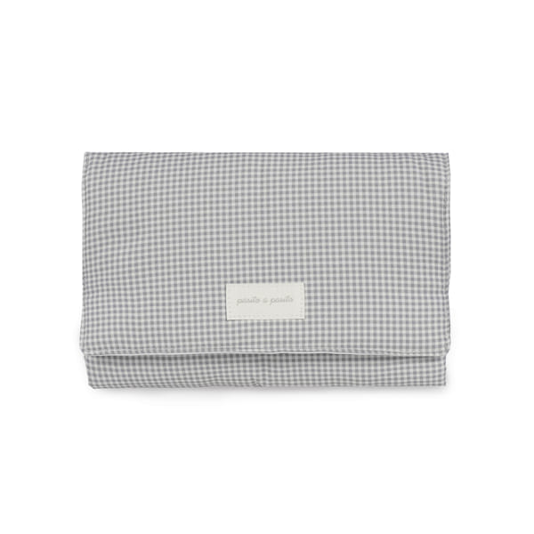 Muda Fralda da Pasito a Pasito "Little Bloom Vichy Grey"