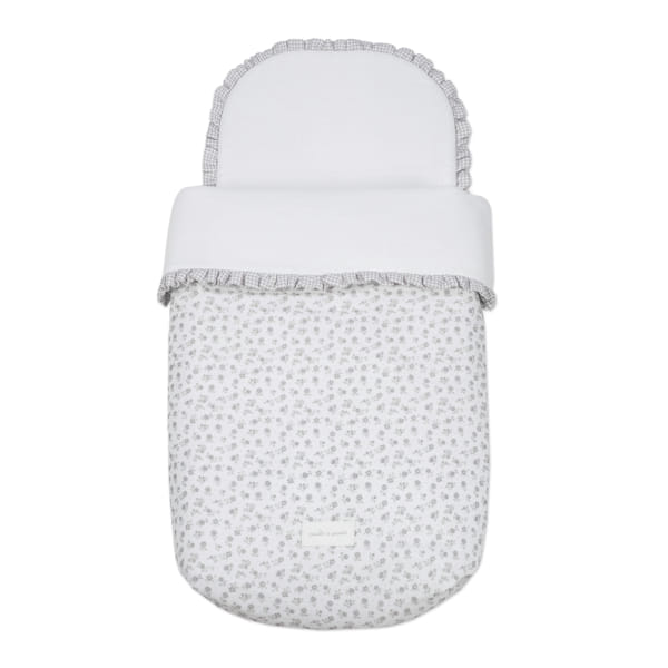 Saco de dormir da Pasito a Pasito "Little Bloom Flowers Grey"