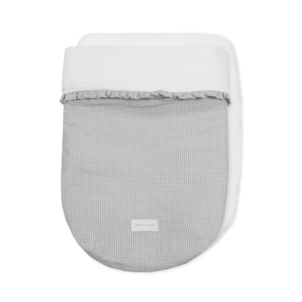 Saco de dormir da Pasito a Pasito "Little Bloom Vichy Grey"