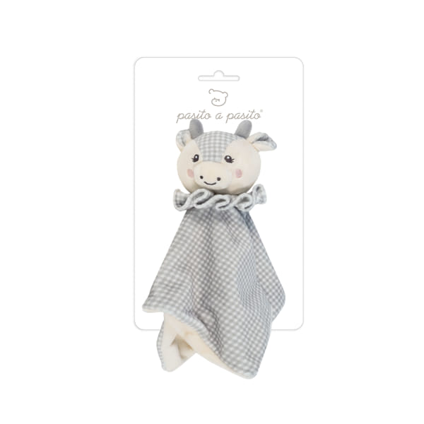 Peluche vaquinha doudou da Pasito a Pasito "Little Bloom Gris"
