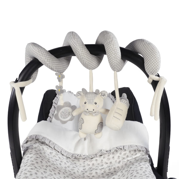 Peluche atividade vaquinha da Pasito a Pasito "Little Bloom Gris"