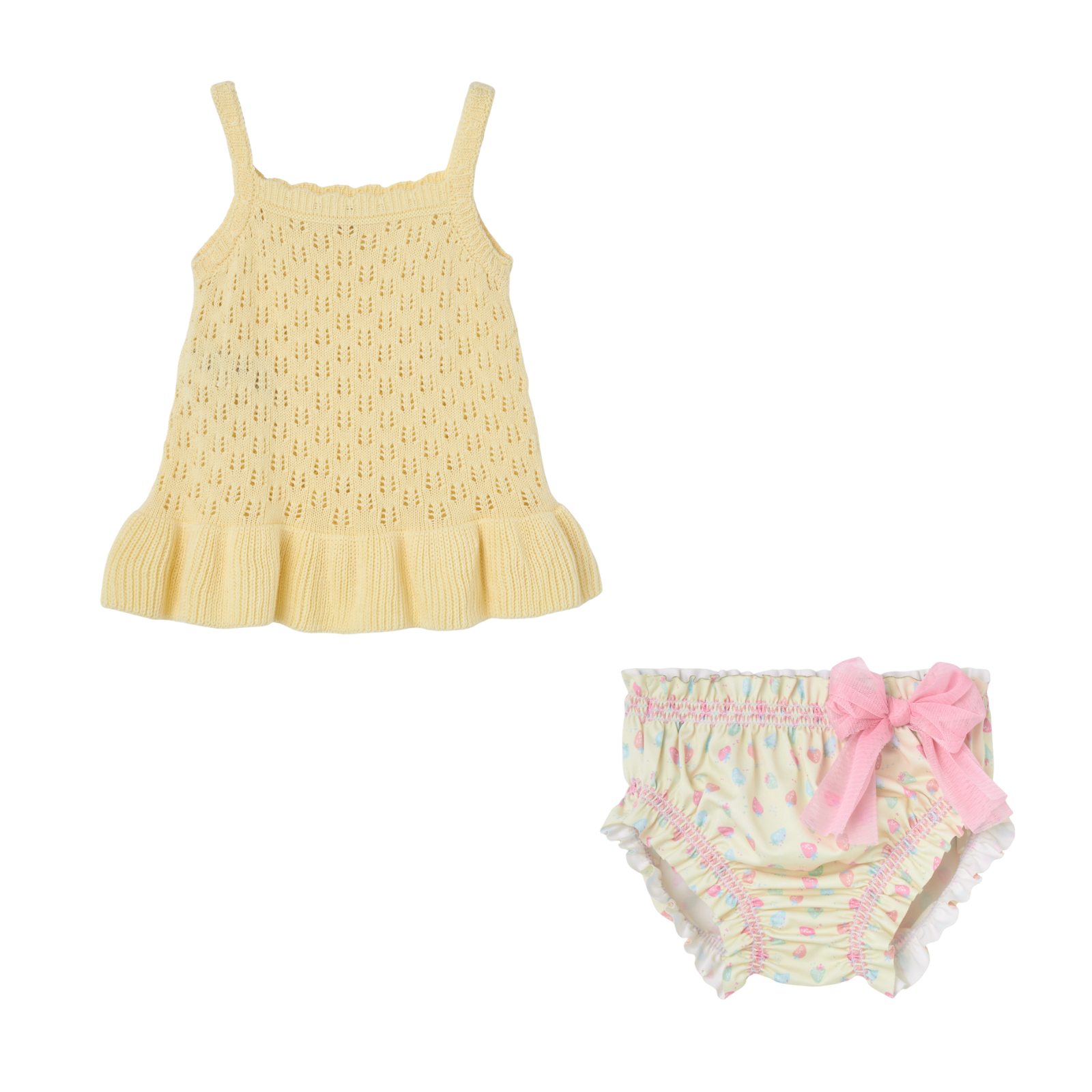 Conjunto Top e cueca de banho amarelo da Paz Rodriguez "Baño"