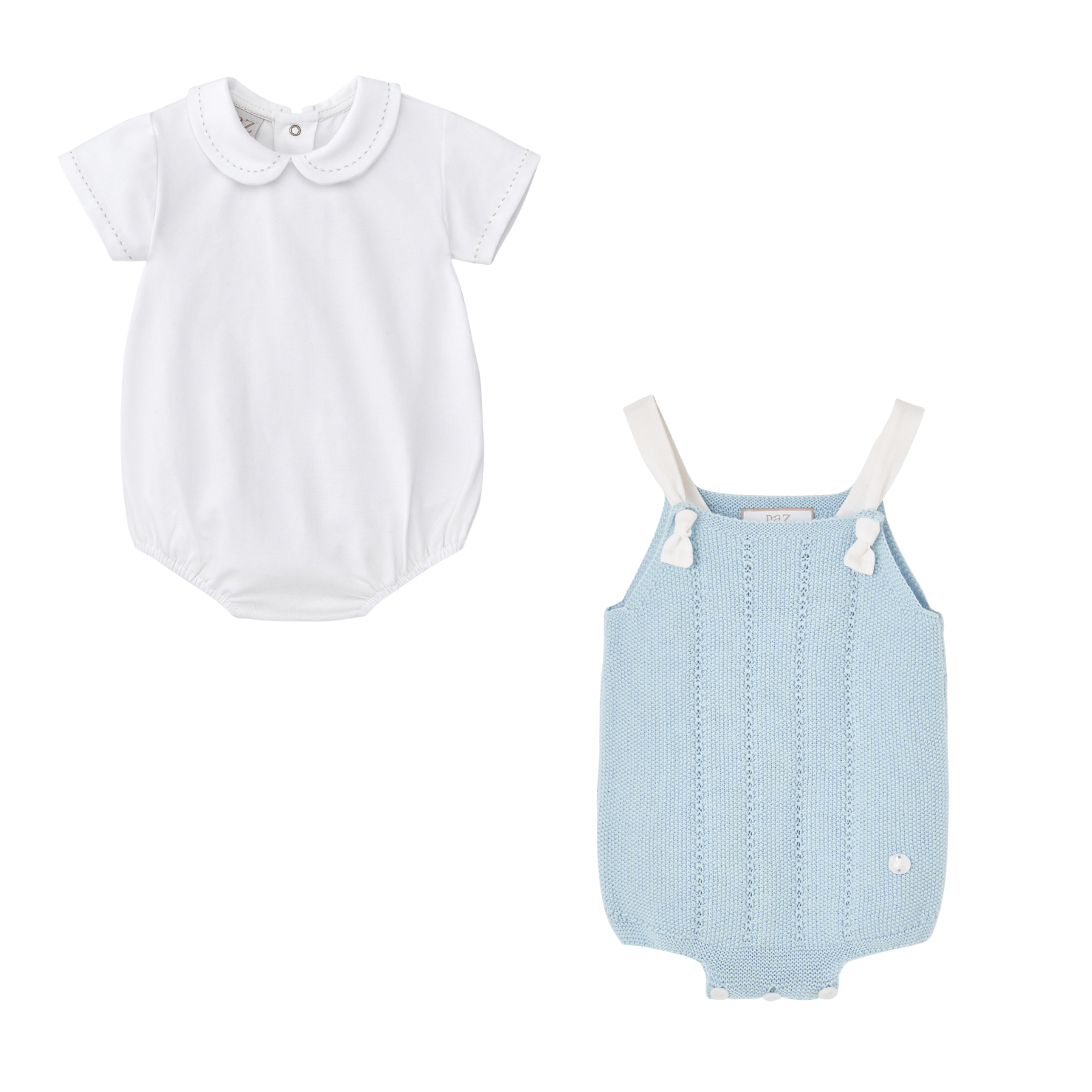 Conjunto para bebe, fofo azul e body da Paz Rodriguez "Eden"