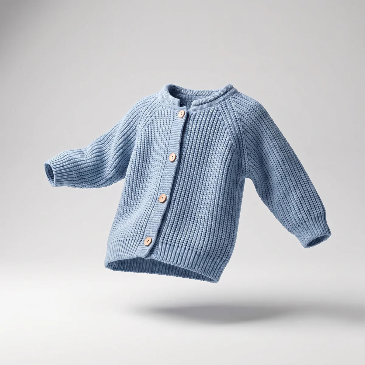 Casaco em malha azul bebe da Pangasa "Soft"