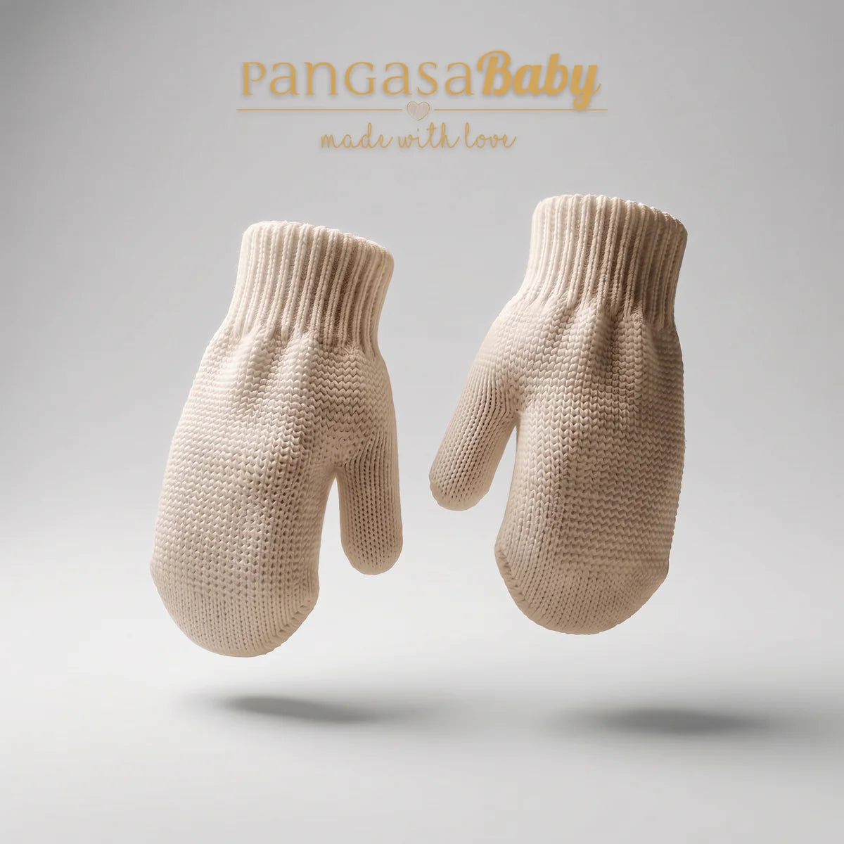 Luvas em malha em tom camel da Pangasa "Luxury Camel"