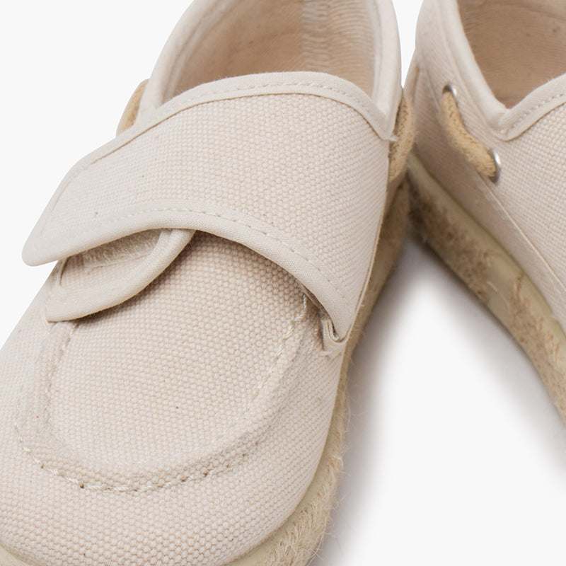 Sapatos de vela em lona rústica da Pisamonas