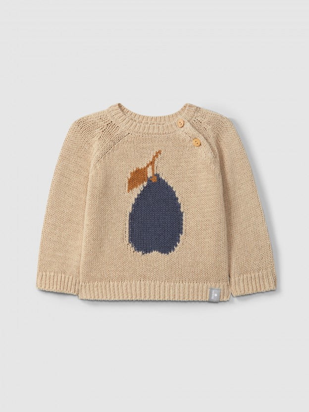 Camisola jacquard decote redondo da Snug