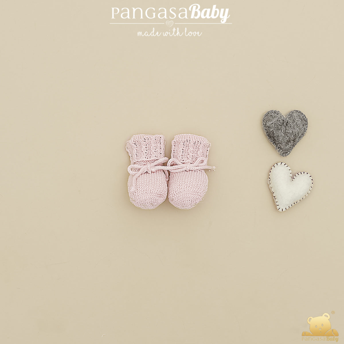 Carapins rosa com laço da Pangasa "Basic"