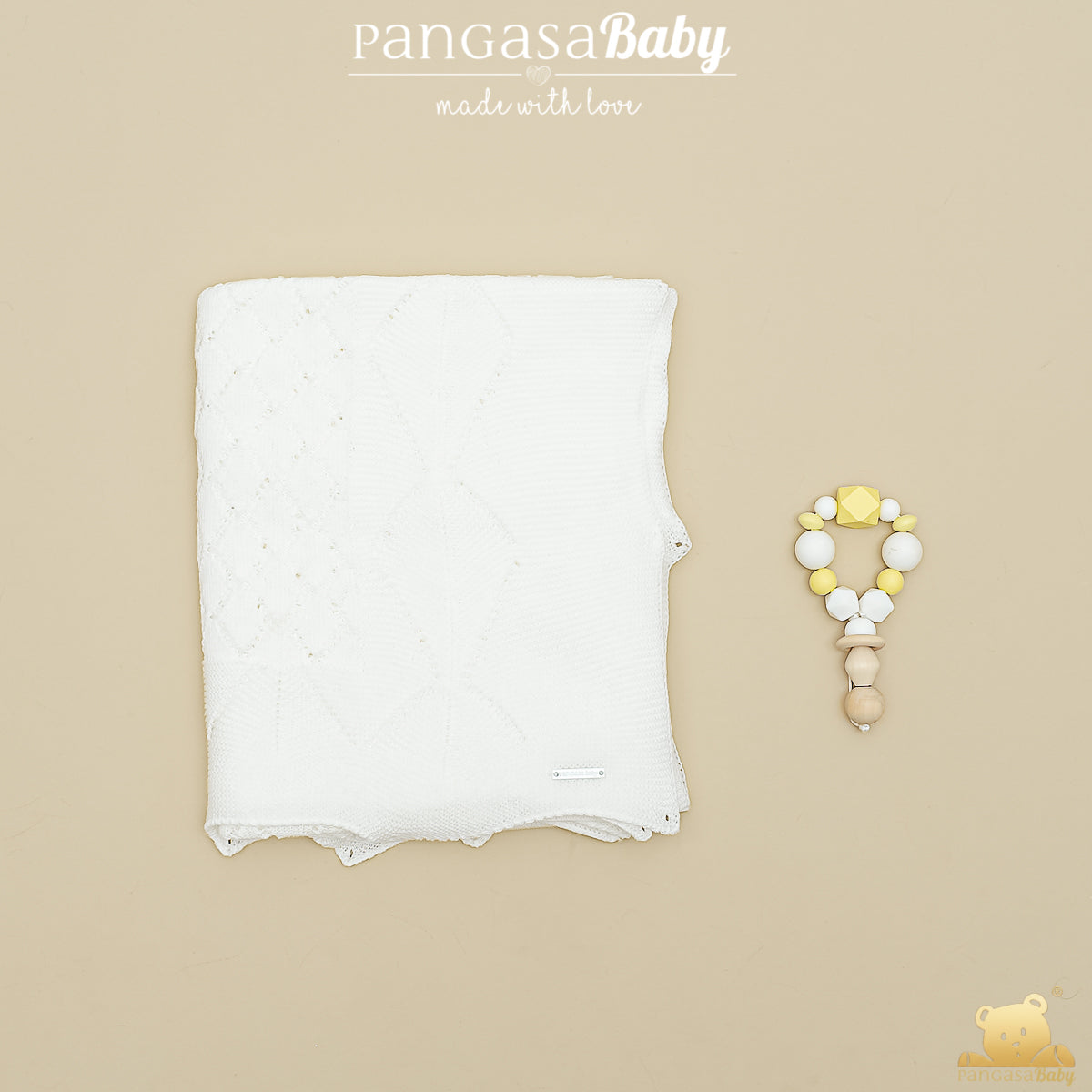 Manta em malha pérola da Pangasa "Basic"