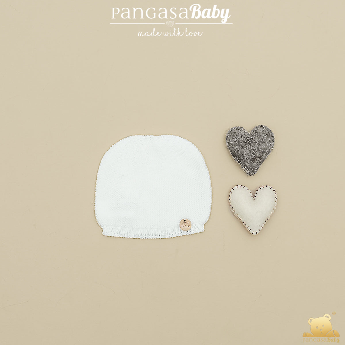 Gorro para recém-nascido pérola da Pangasa "Basic"