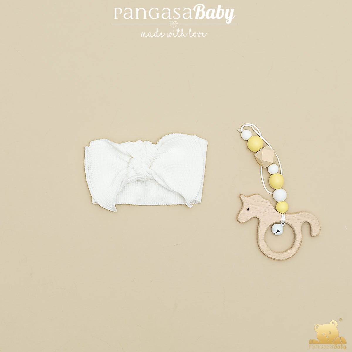 Fita de malha pérola para bebé menina da Pangasa "Basic"