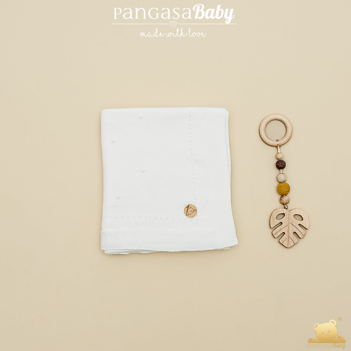 Manta em malha pérola da Pangasa "Basic"