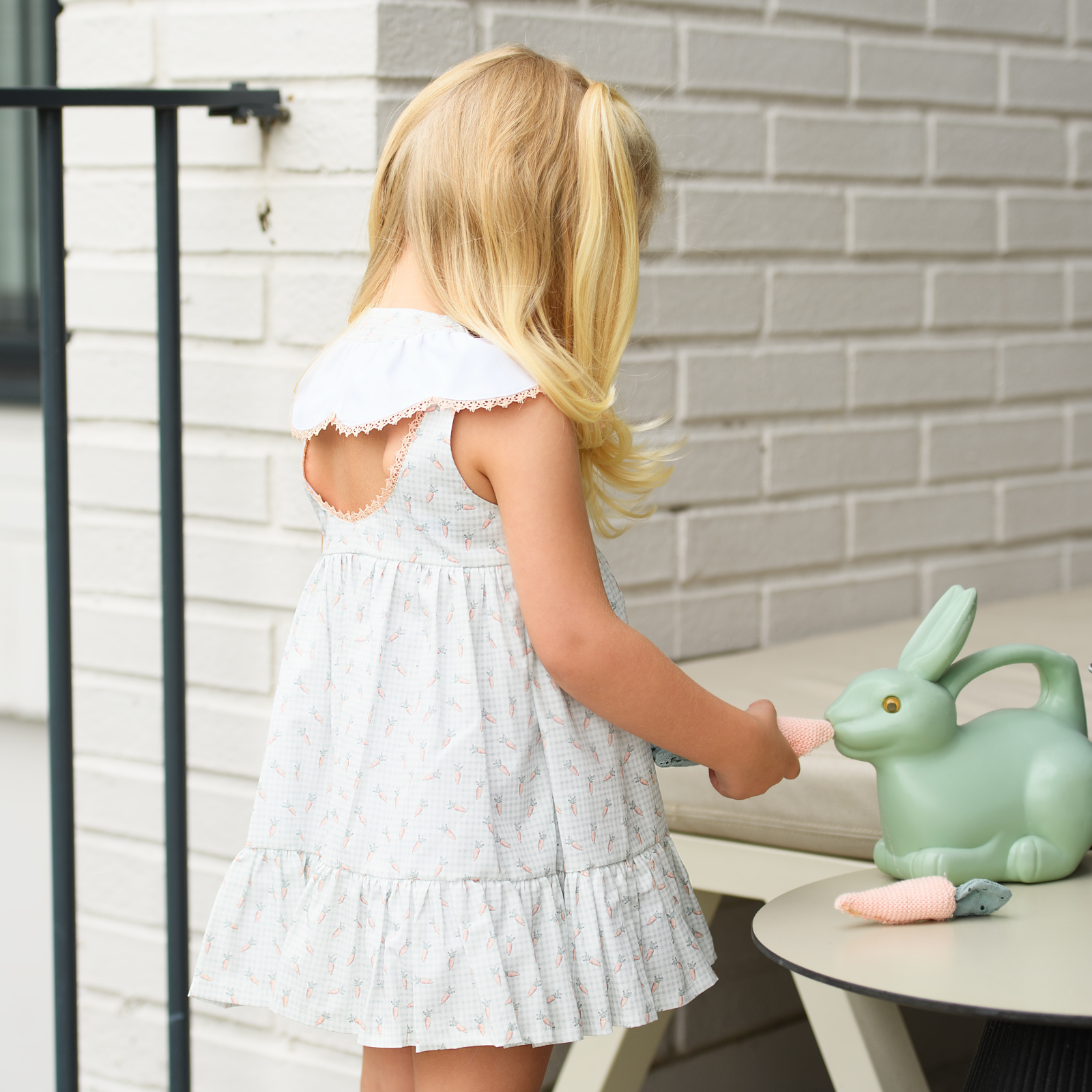 Vestido estampado para menina da Foque "El Campo"