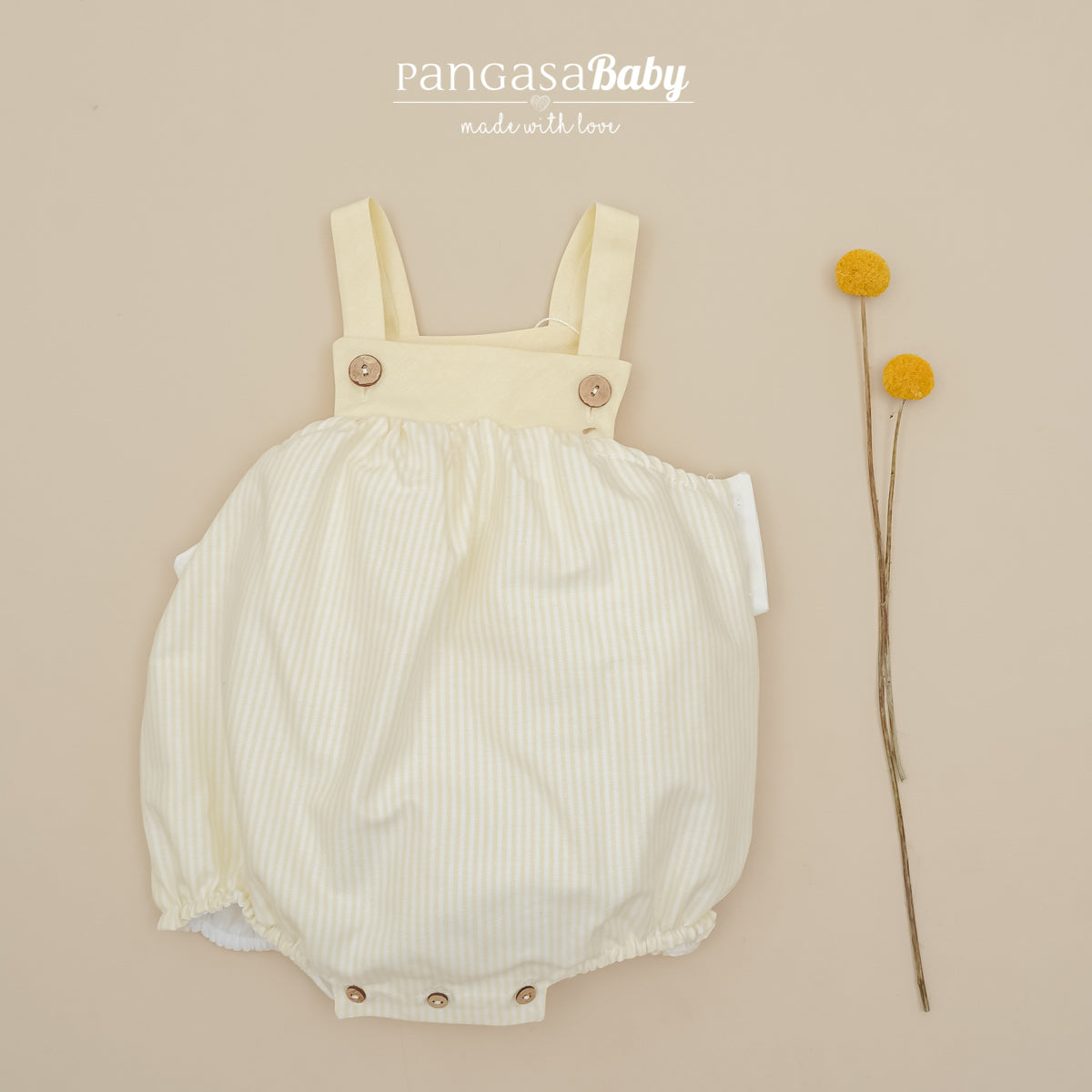 Fofo combinado com riscas amarelas da Pangasa