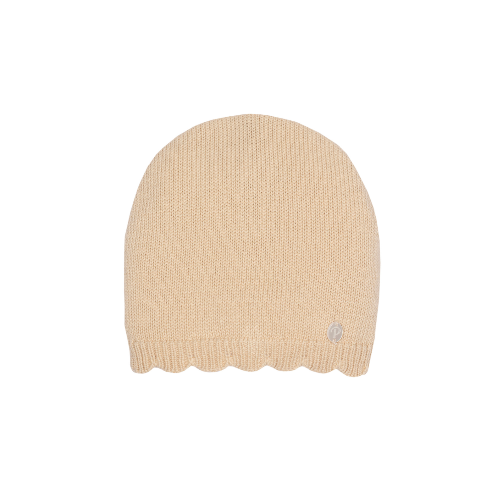 Touca em malha para bebe cor bege da Patachou "Nature"