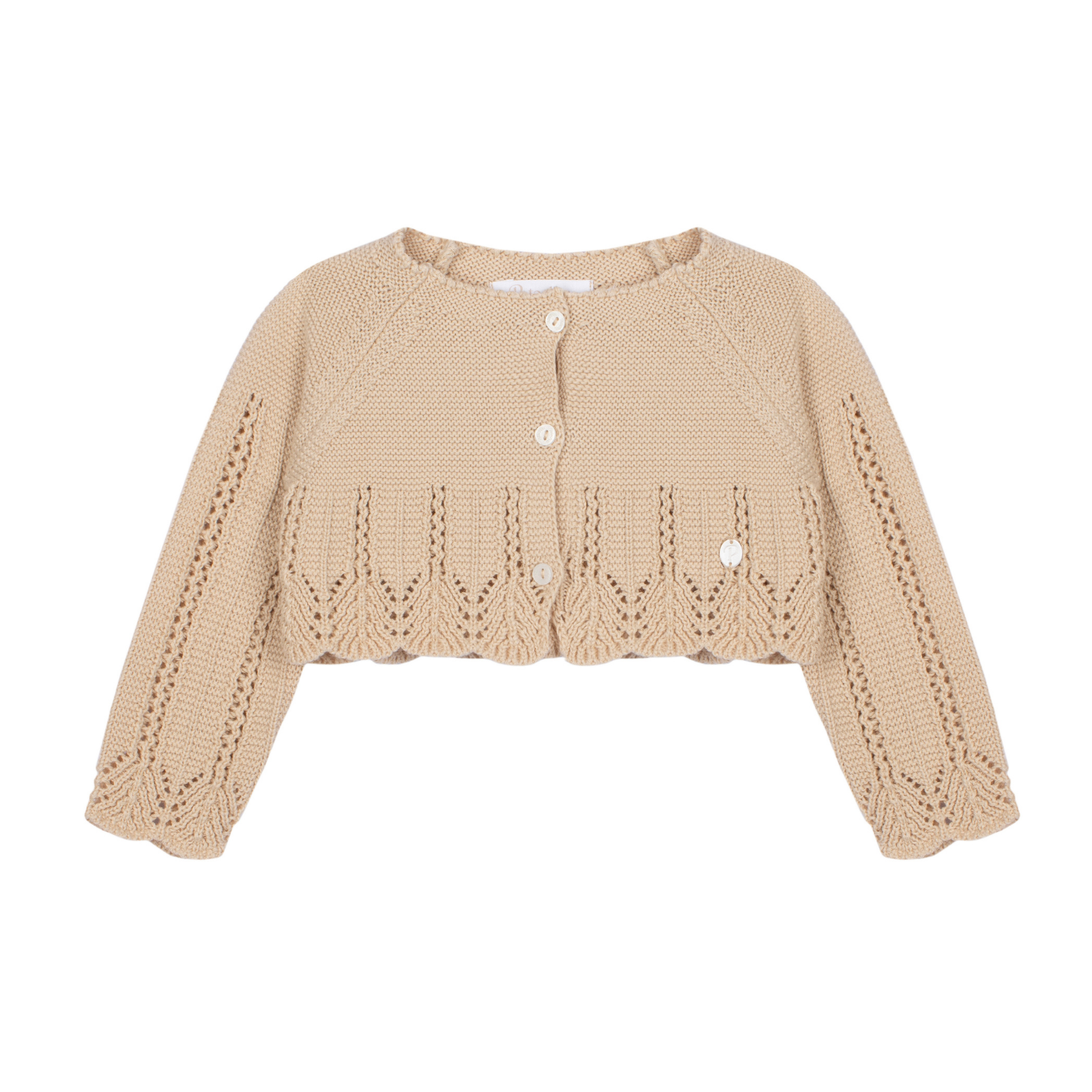 Bolero em malha bege da Patachou "Soccasion"