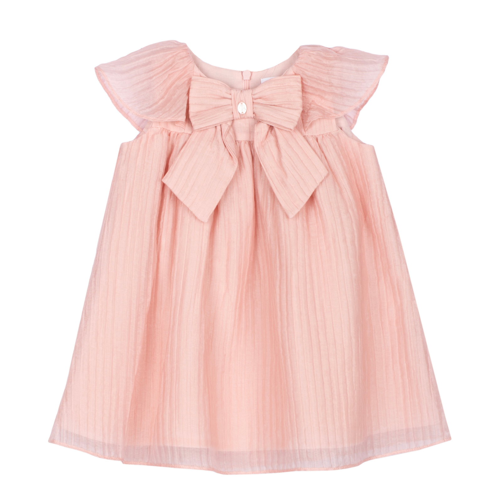 Vestido coral com laço de menina da Patachou "Girl"