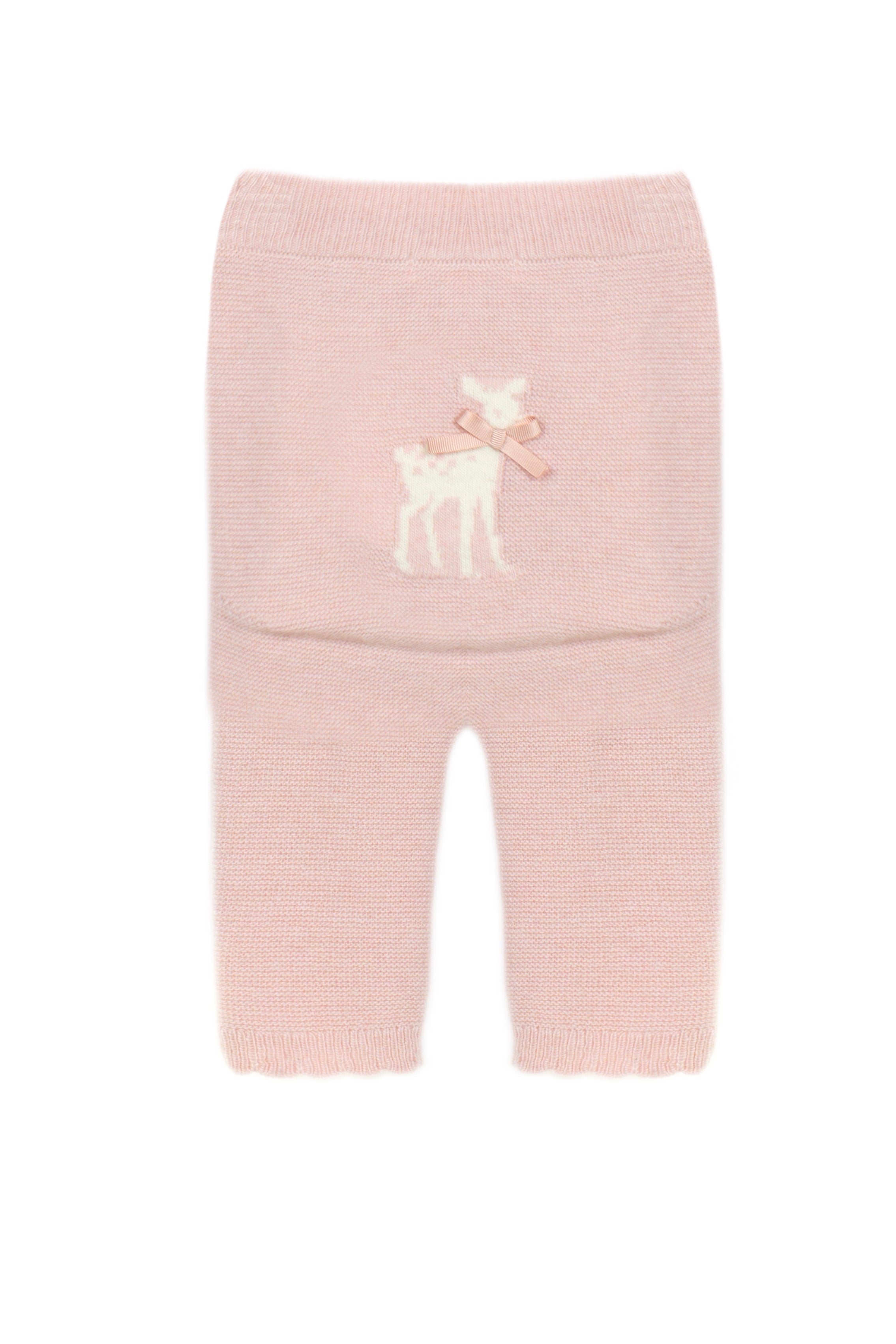 Conjunto casaco e calça rosa de malha da Patachou "Sweet pink"