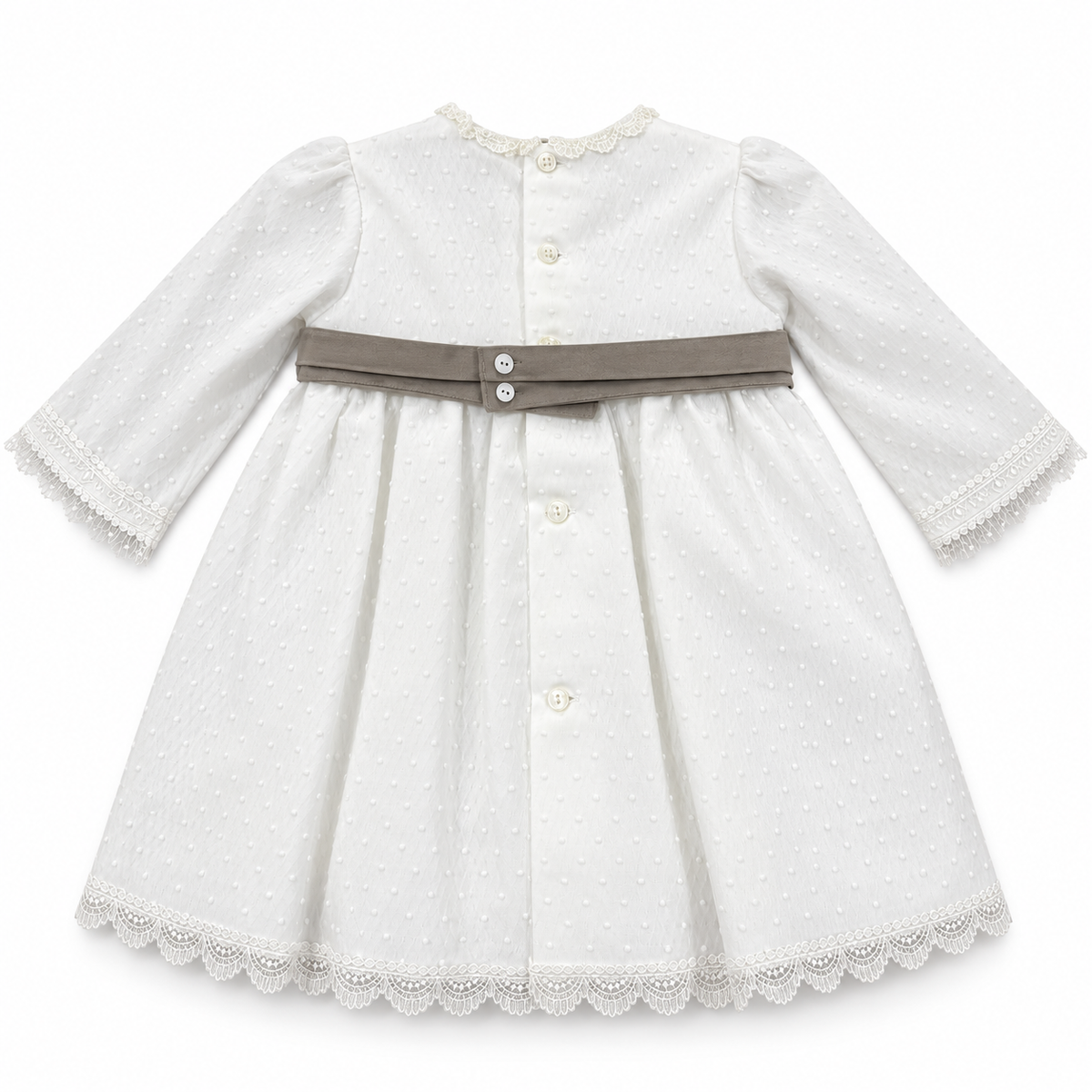 Vestido tule com faixa veludo de cerimónia da Niseret