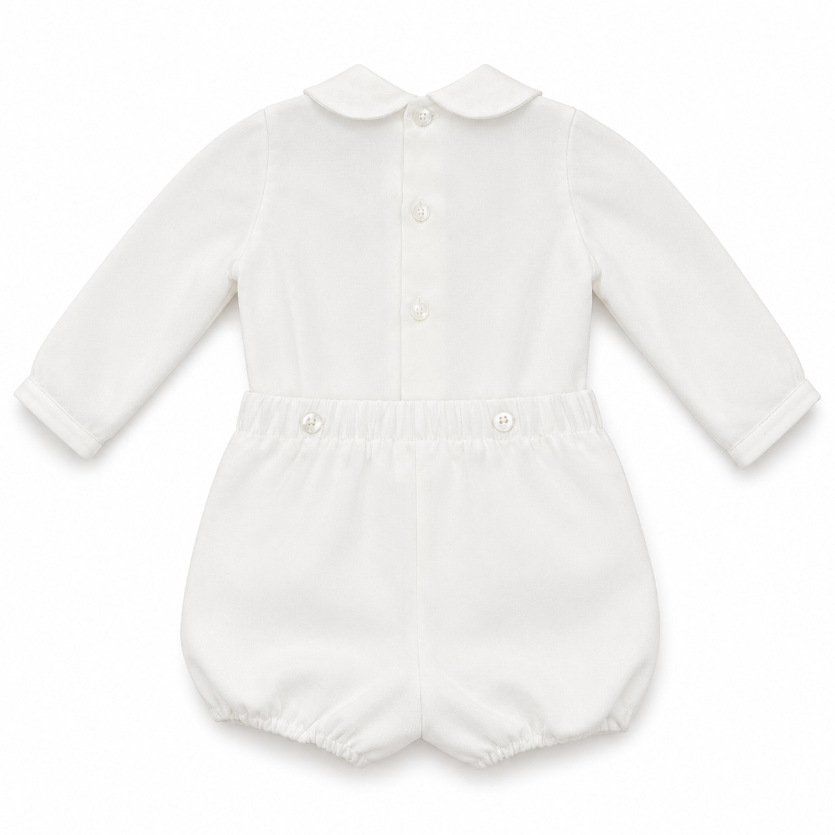 Conjunto blusa e calção em tule pérola para cerimónia da Niseret