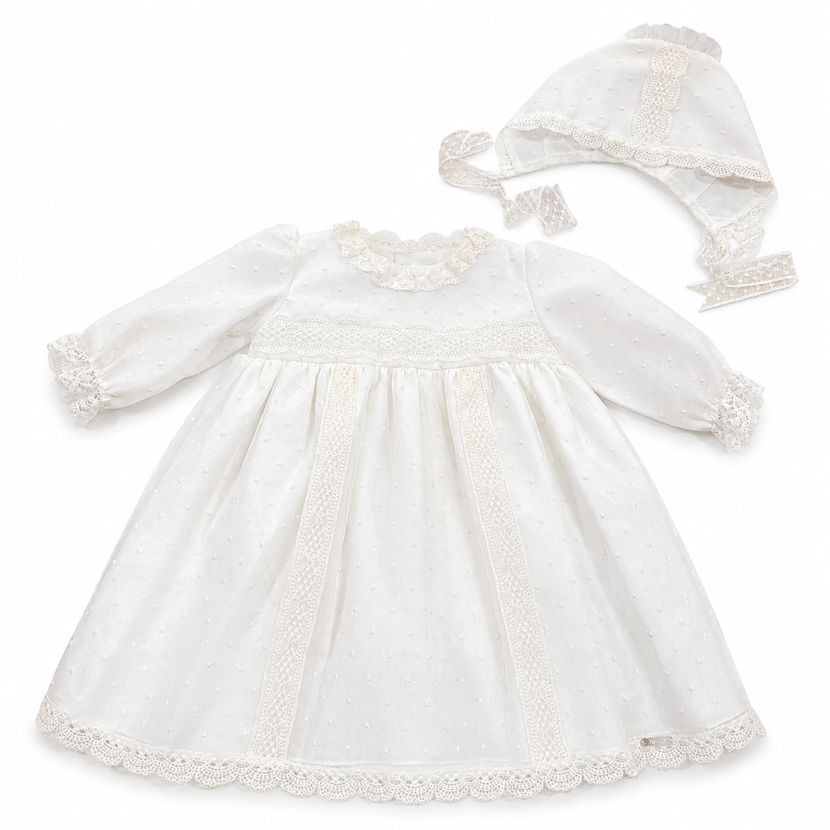 Vestido de organza e plumeti de cerimónia da Niseret