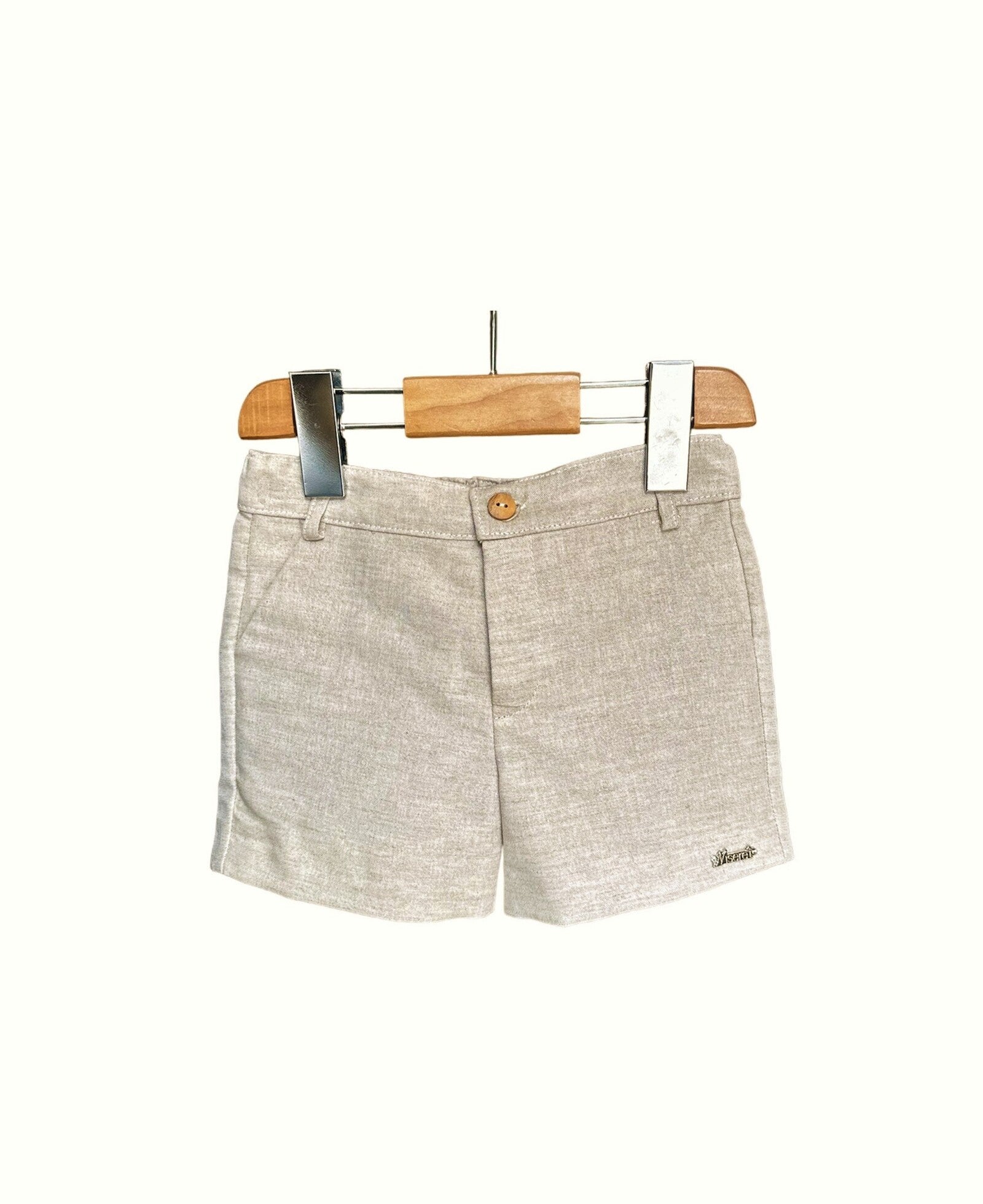 Calção em linho bege para cerimónia da Niseret