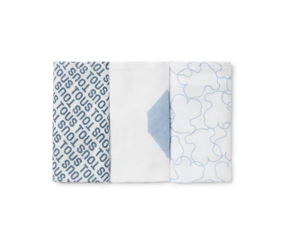 Pack 3 mini musselinas azuis da Tous “Mmuse”