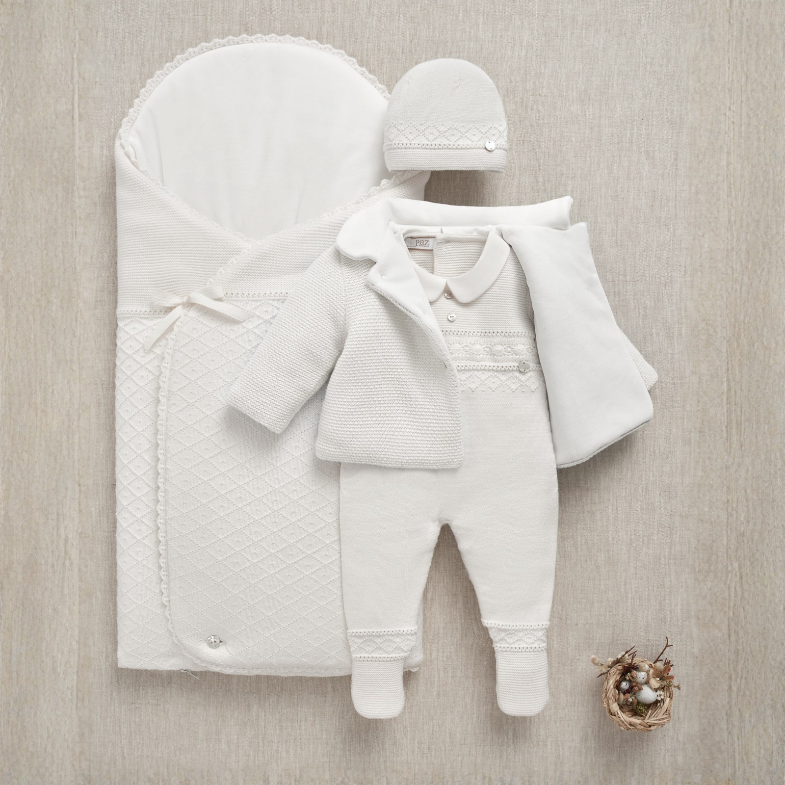 Babygrow para recém-nascido pérola da Paz Rodriguez "Paz"