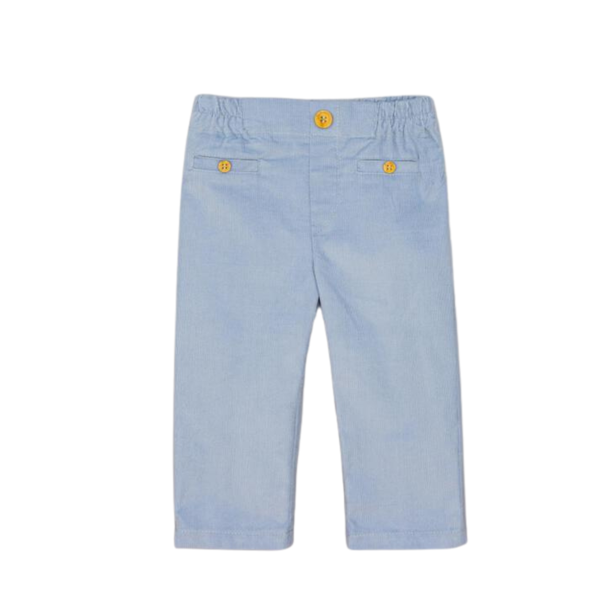 Conjunto camisa xadrez azul e calça em bombazine azul "Blue"