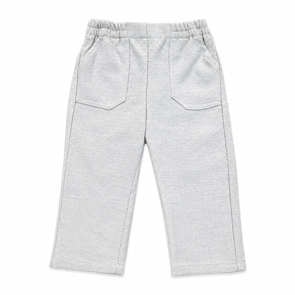 Conjunto menino camisa azul e calça cinza da Fina Ejerique "BLUE"