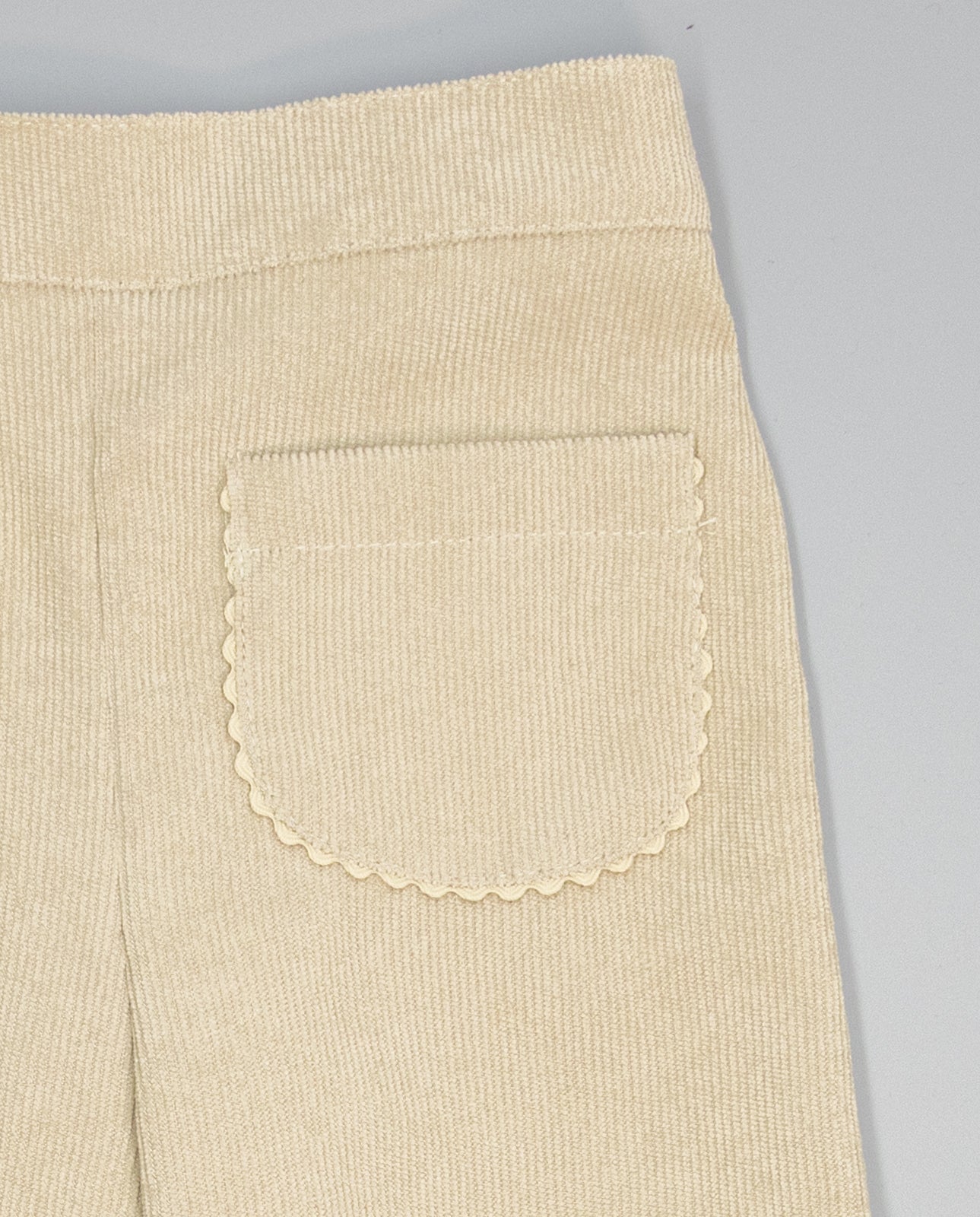 Conjunto blusa azul com bordado e calça de veludo para menina Fina Ejerique "BLUE"