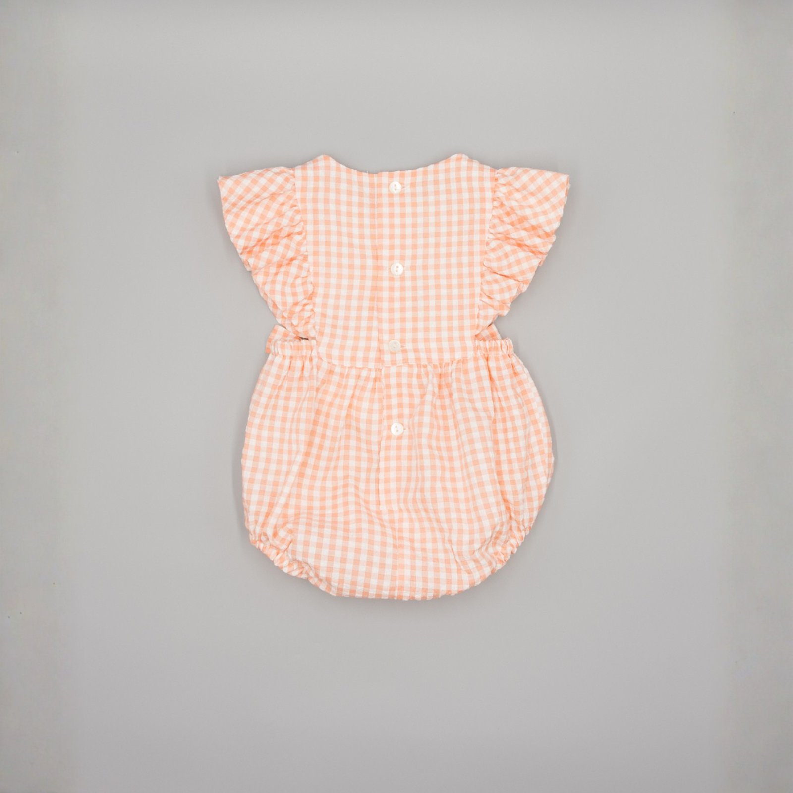 Fofo vichy cor salmão para menina Fina Ejerique "PINK"