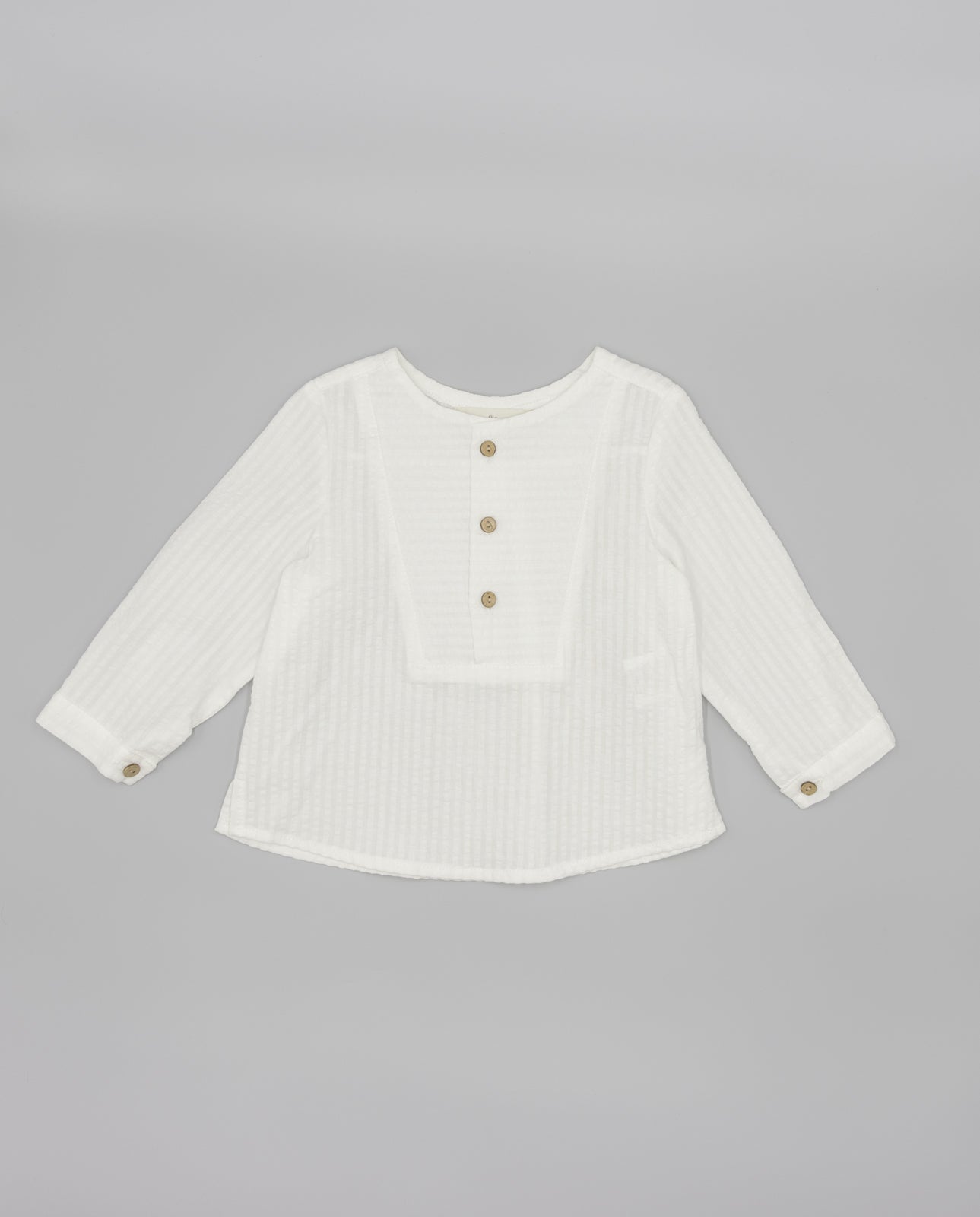 Conjunto Camisa de linho e calção bufantes verdes com botões da Fina Ejerique "VERDE"