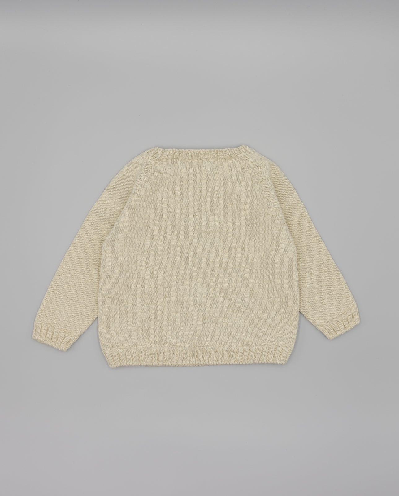 Camisola em malha bege com âncora da Fina Ejerique "BLUE"