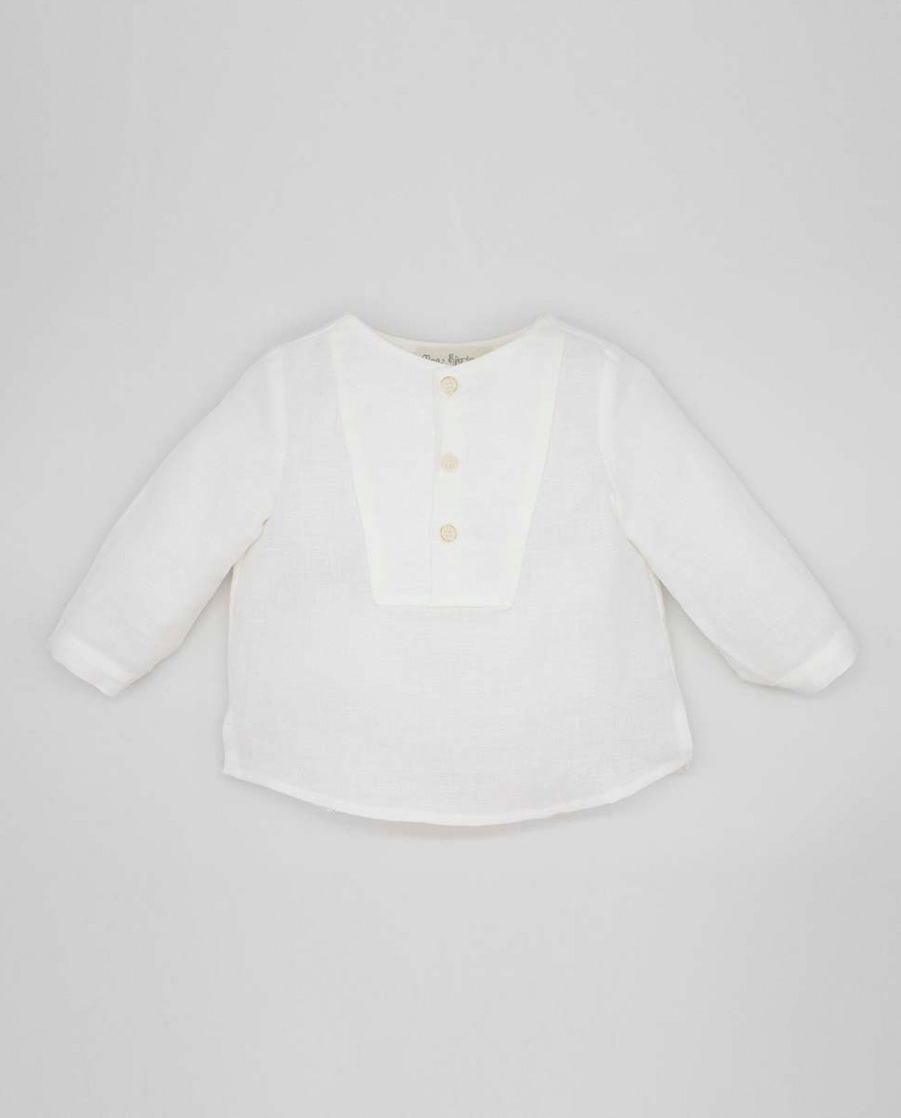 Camisa em linho pérola da Fina Ejerique