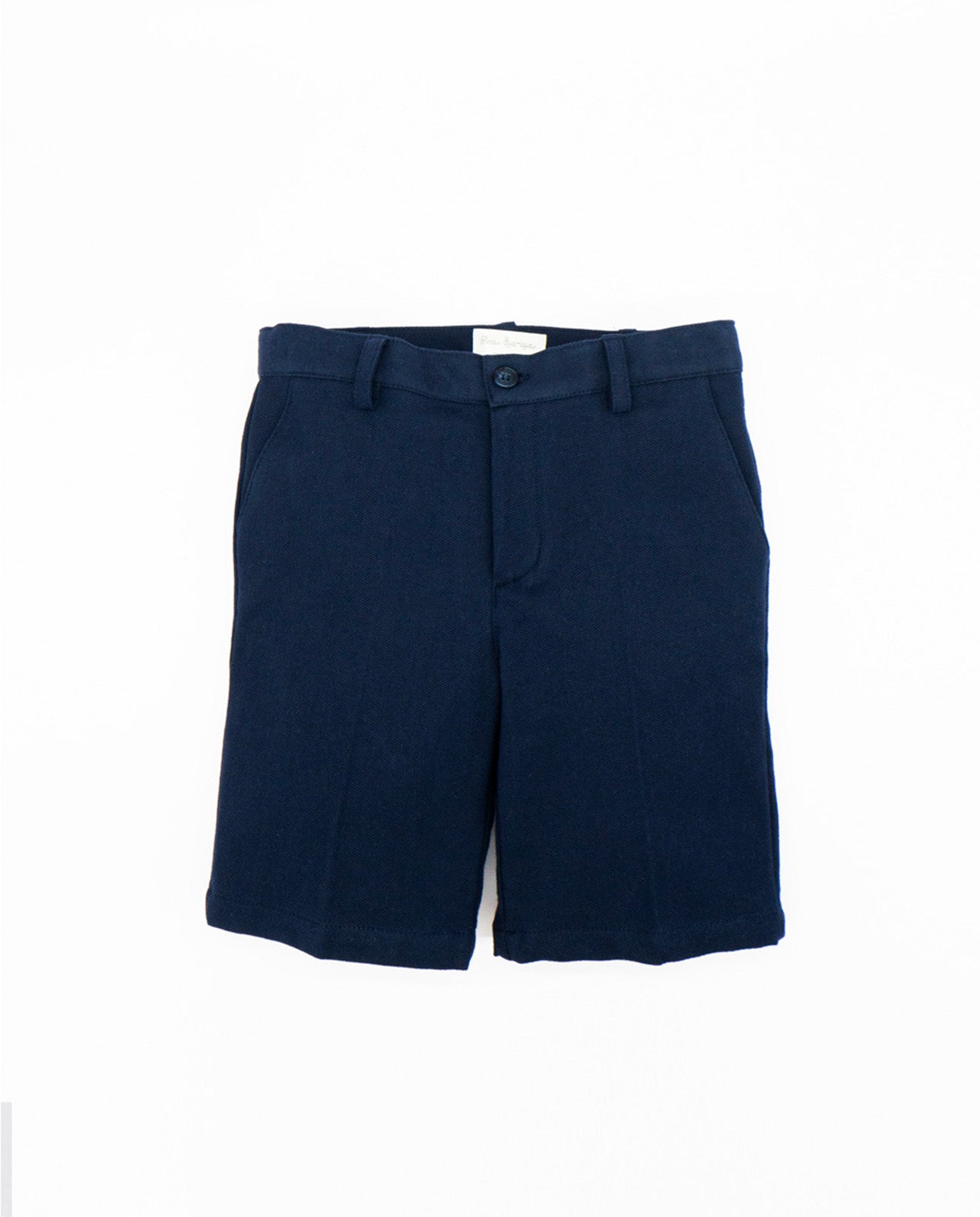 Calção em piqué azul marinho para menino da Fina Ejerique