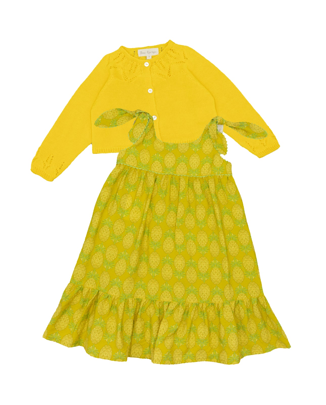 Vestido estampado para menina Fina Ejerique "YELLON"